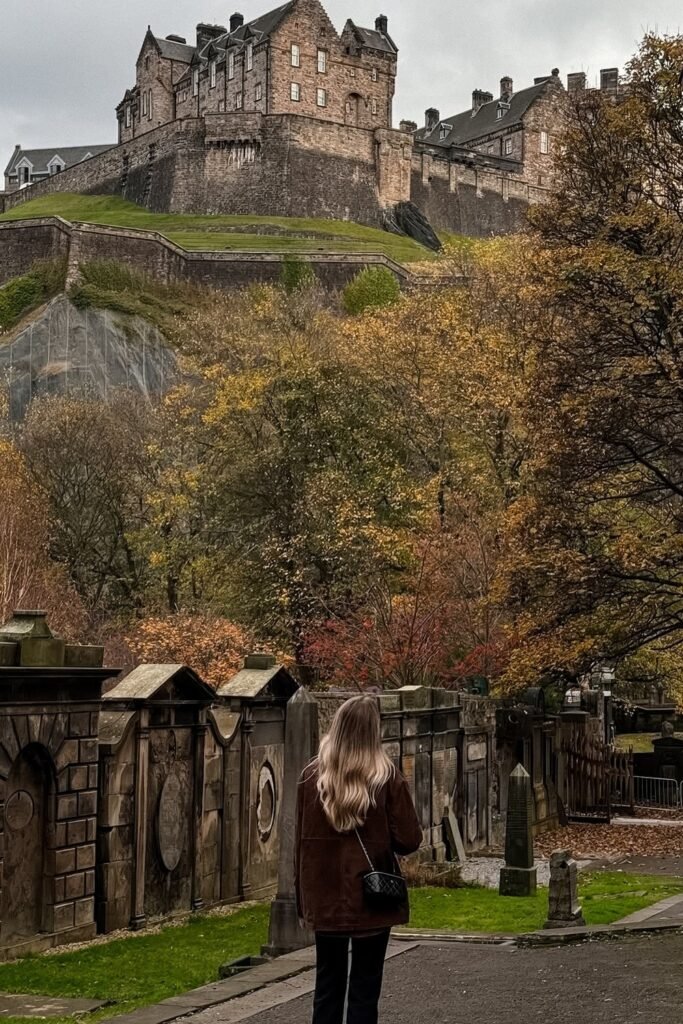 Brown Shaggy Jacket + Black Jeans + Black Crossbody Bag