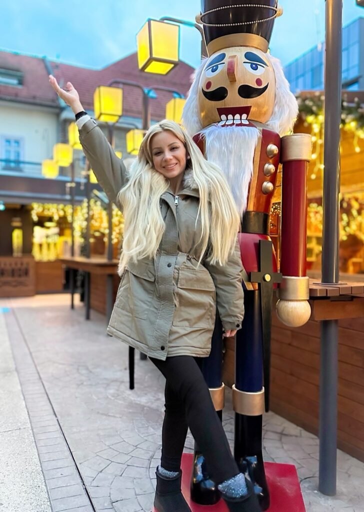Olive Green Parka Jacket + Black Leggings + Black Boots
