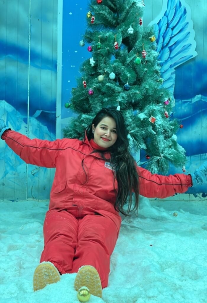 Red Insulated Snowsuit + Yellow Snow Boots