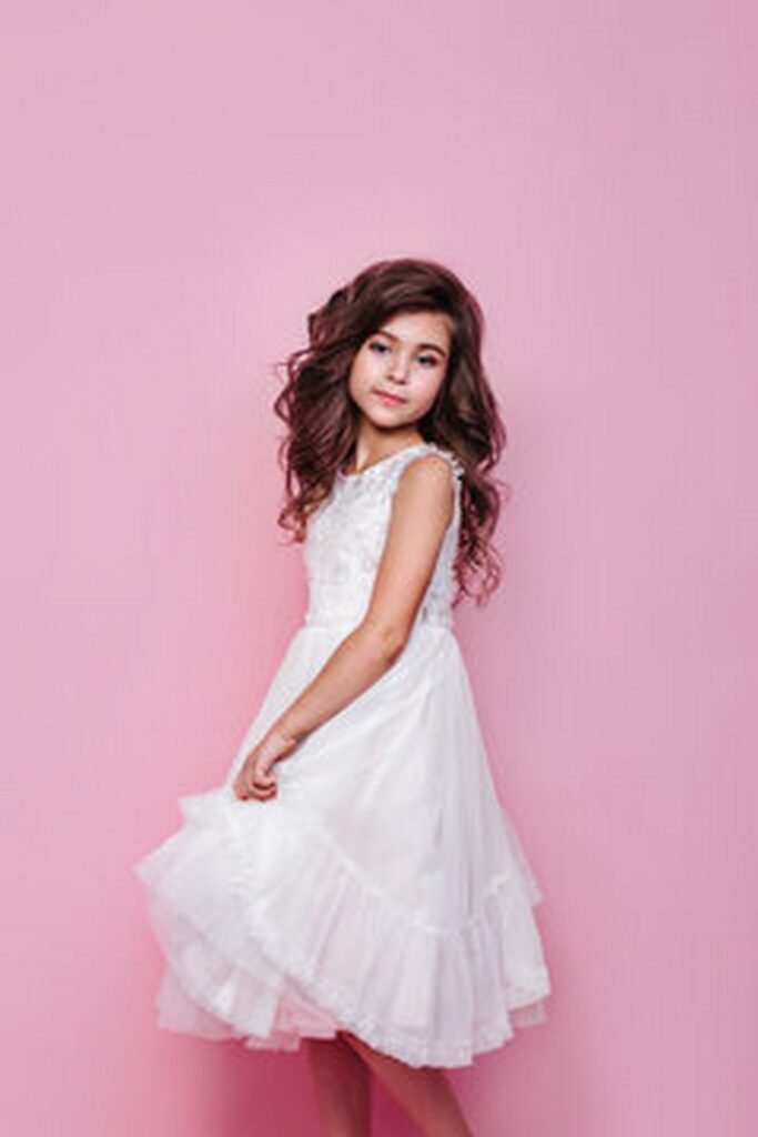 White Ruffled Tulle Sleeveless Dress