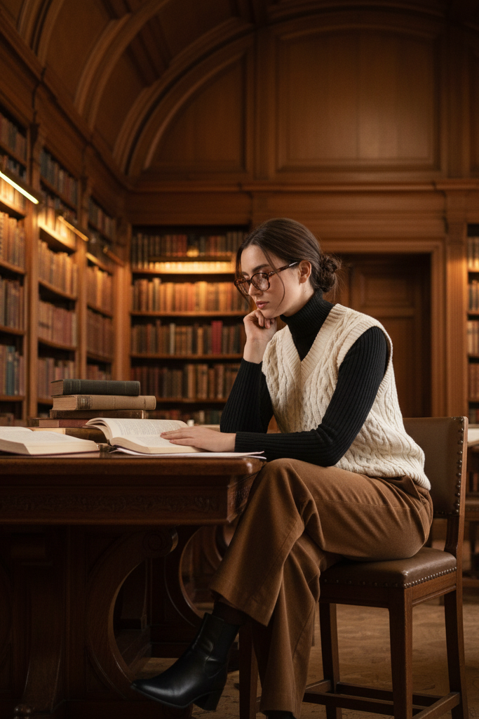 The Layered Sweater Vest & Turtleneck