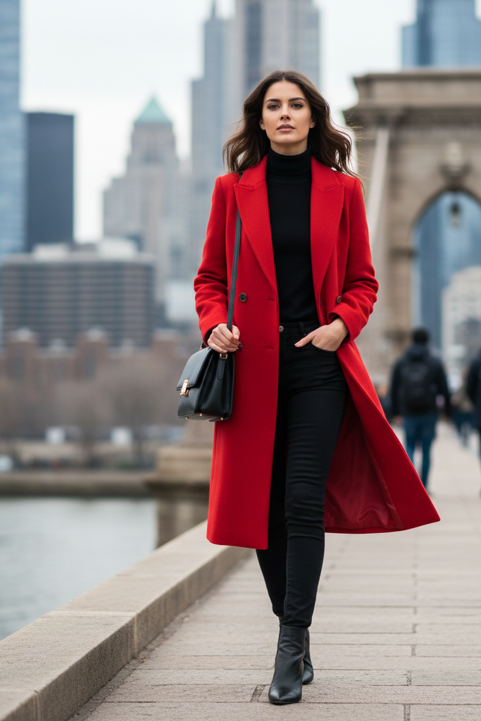 The Statement Coat with All-Black Everything