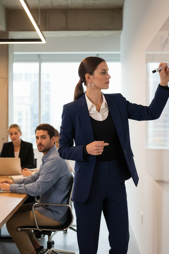 The Thermal Bodysuit & Wool Blazer