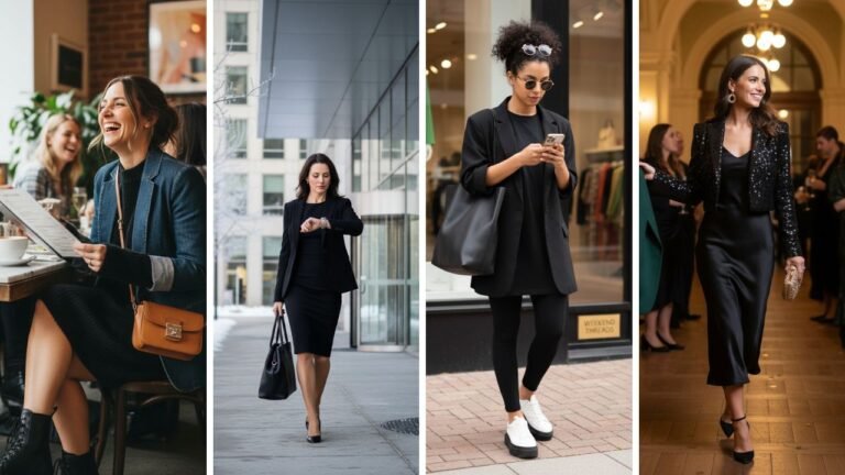 Stay warm in a black dress and blazer! Discover 30 stylish winter outfits for work, dates, and travel. Look professional and polished in the cold.