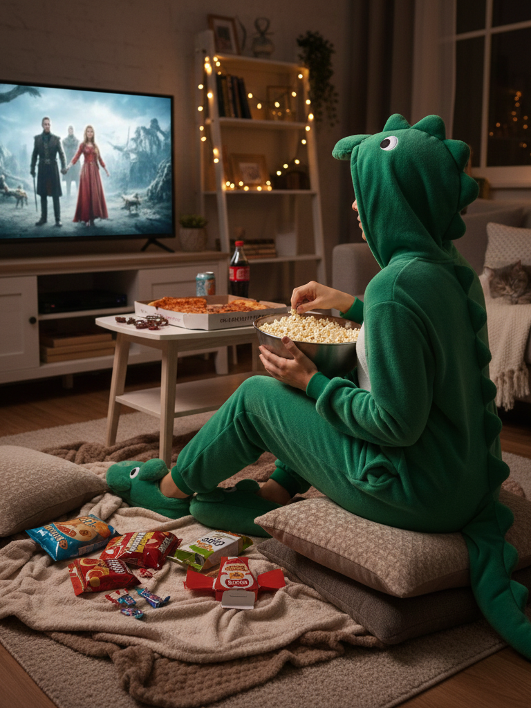 Animal Onesie + Fuzzy Slippers