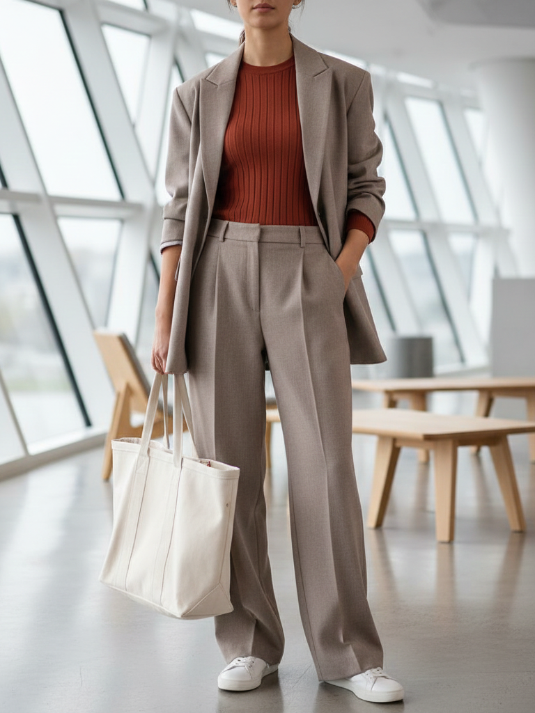 Blazer + Matching Trouser Set with a Twist