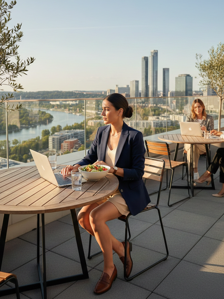 Blazer + Shell + Tailored Shorts