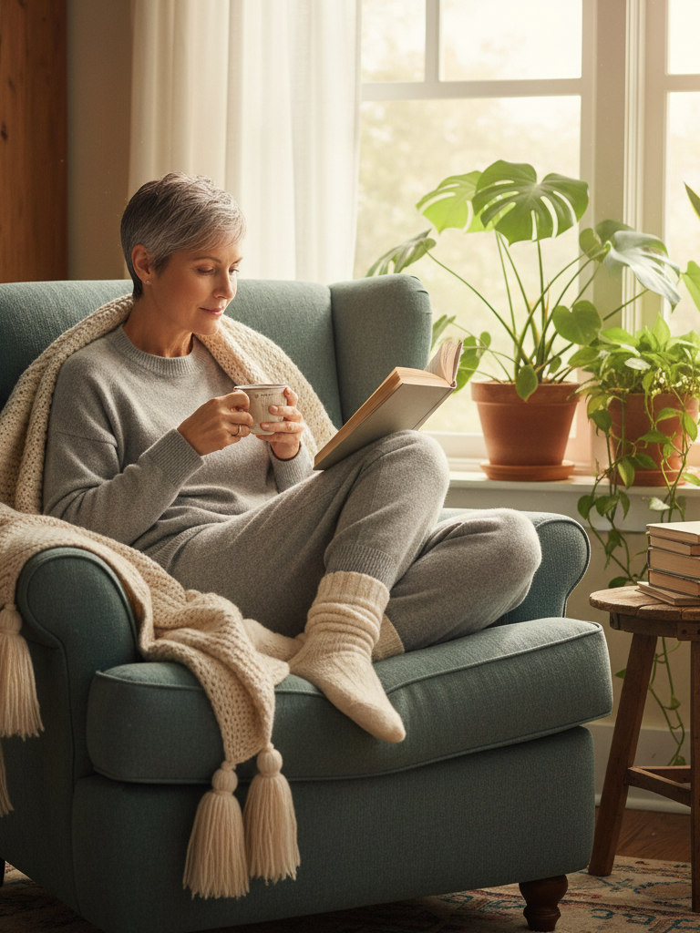 Cashmere Lounge Set + Fuzzy Socks