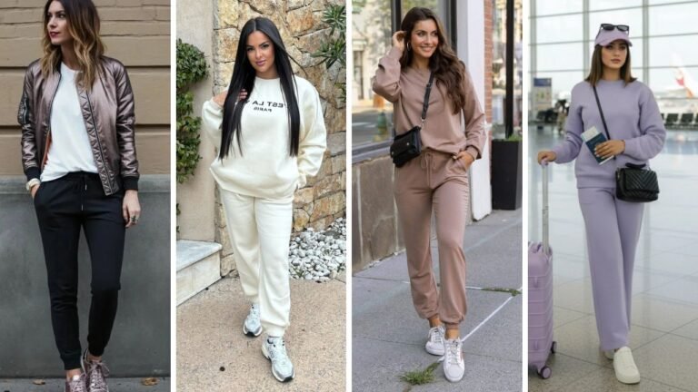 Comfy Spring Outfits with Sweatpants 30 Stylish Looks