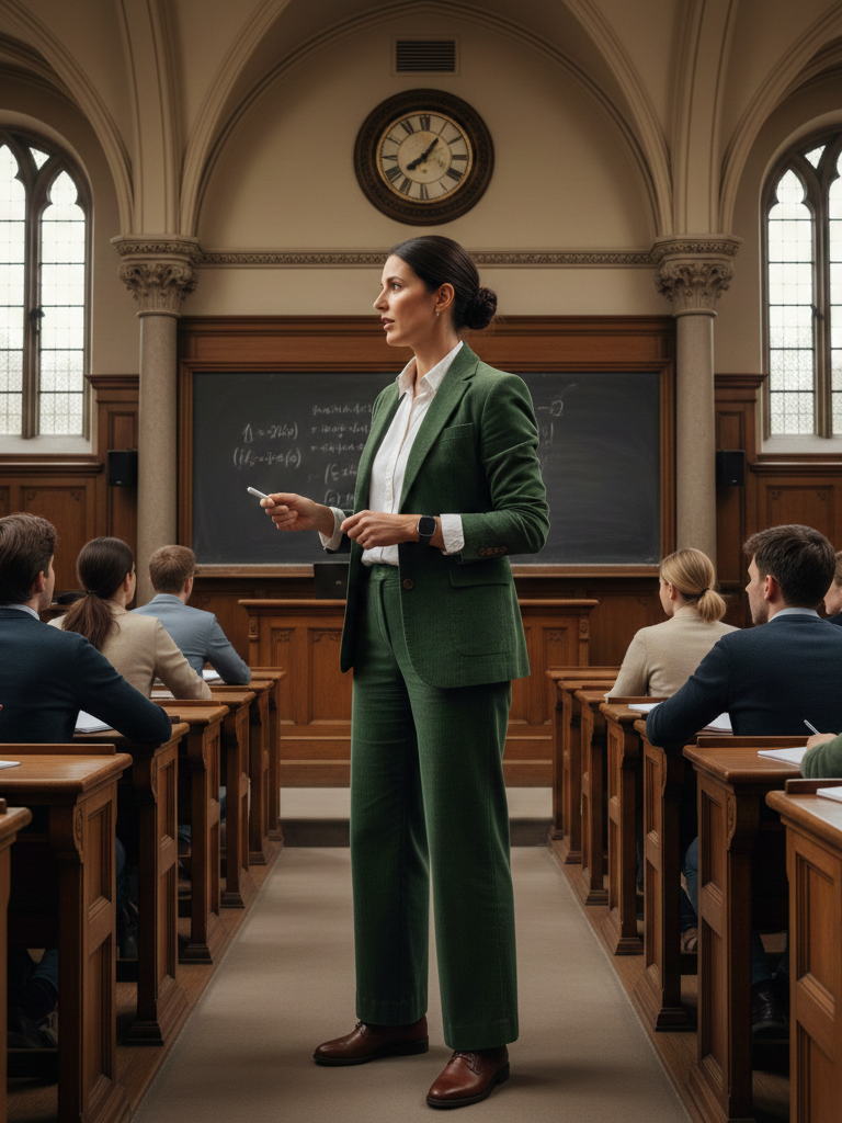 Corduroy Blazer + Trousers + Oxford Shoes