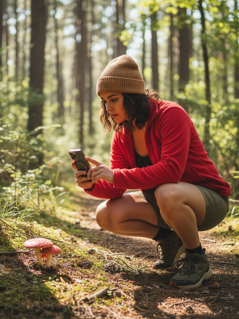 Fleece Jacket + Hiking Shorts + Trail Shoes