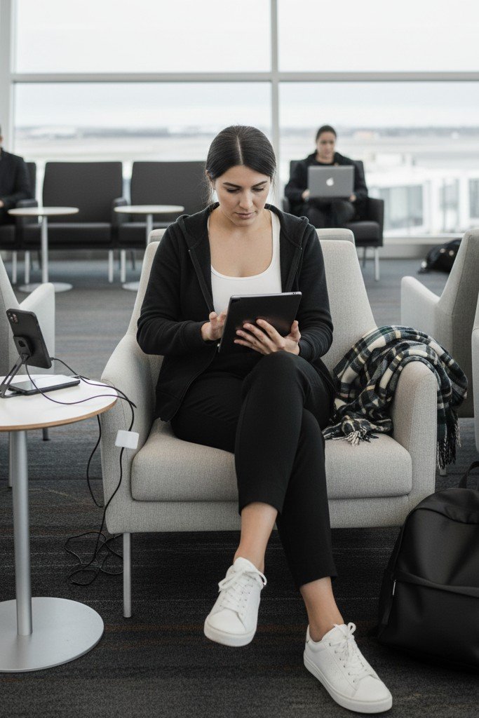 Joggers + Hoodie + Sneakers