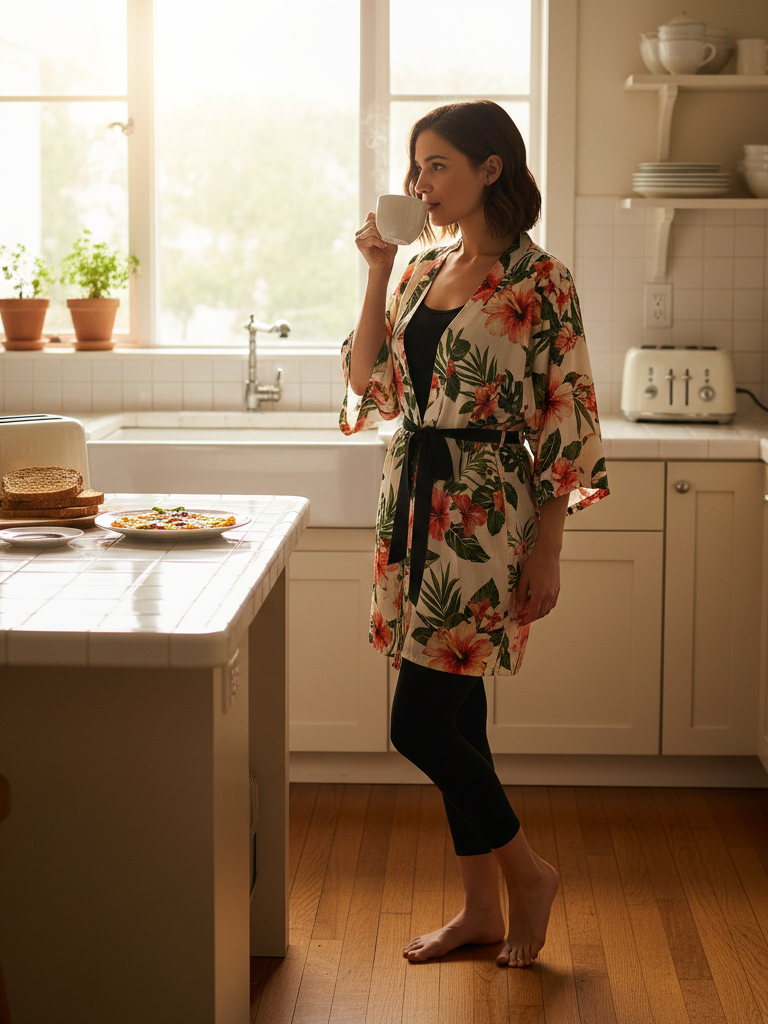 Kimono Robe + Leggings