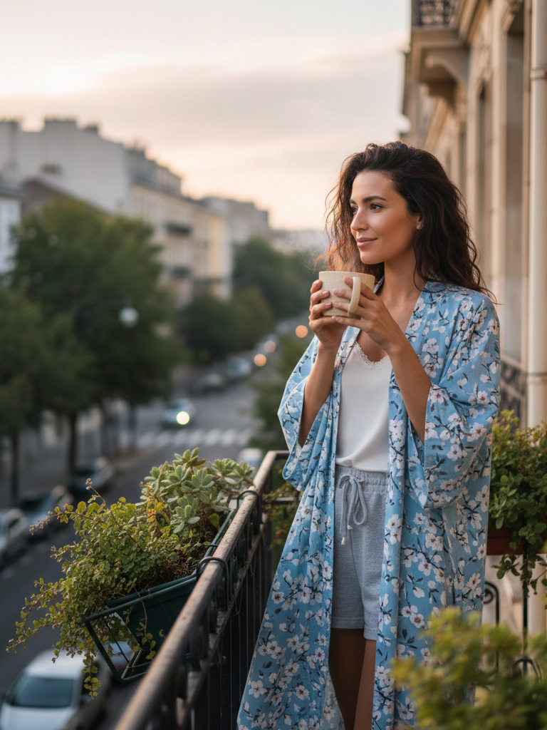 Kimono Robe as a Layer