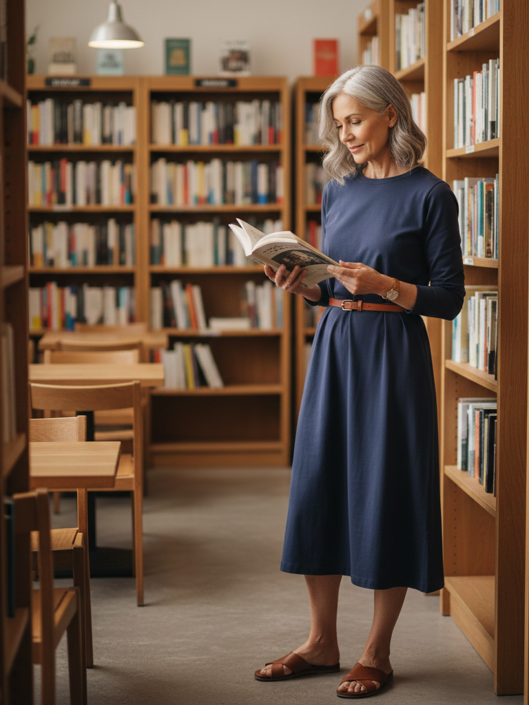 Long Sleeve Tee Dress + Belt + Slide