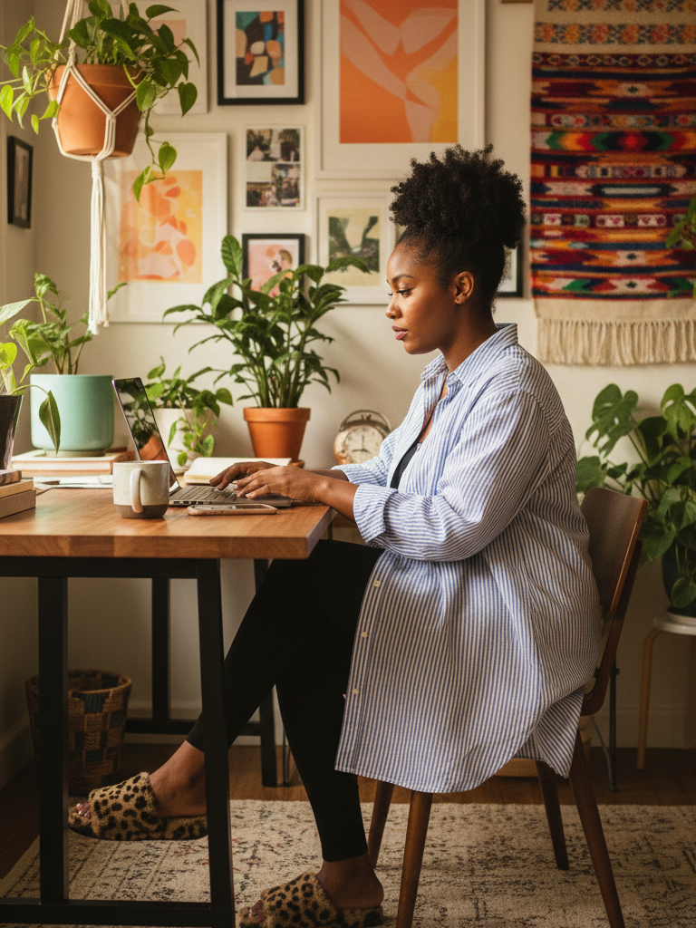 Oversized Boyfriend Shirt + Leggings + Statement