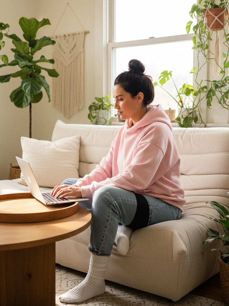 Oversized Hoodie + Biker Shorts + Dad Jeans + Chunky Socks