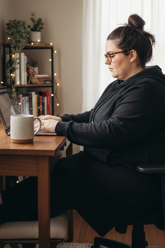 Oversized Hoodie Dress + Leggings + Fuzzy Socks