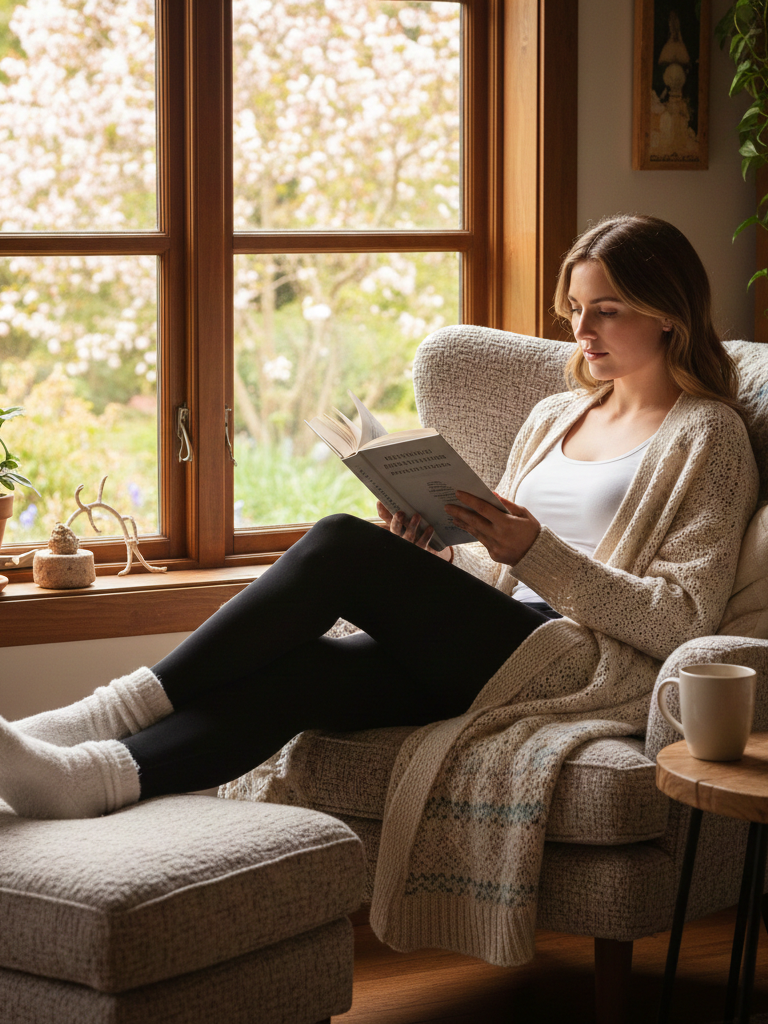 Soft Leggings and a Long Cardigan