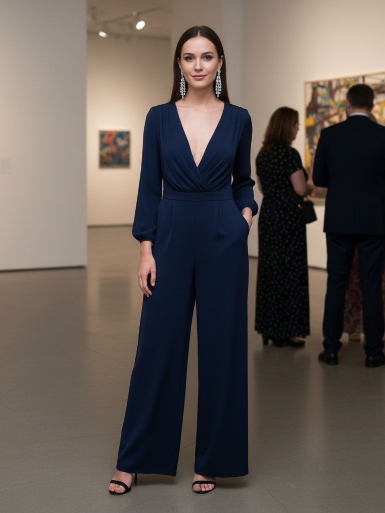 The Jumpsuit with a Dramatic Neckline