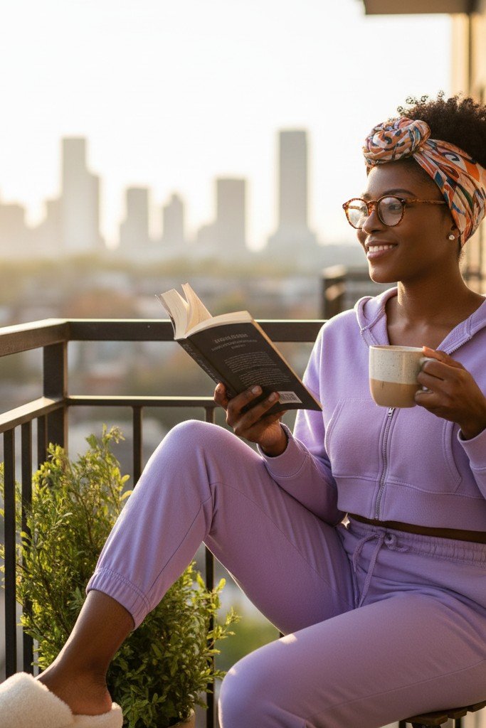 The Pastel Lounge Set + Fuzzy Slippers