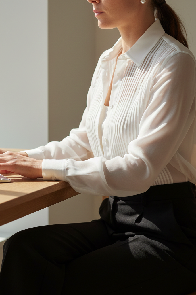 The Sheer Blouse and Camisole