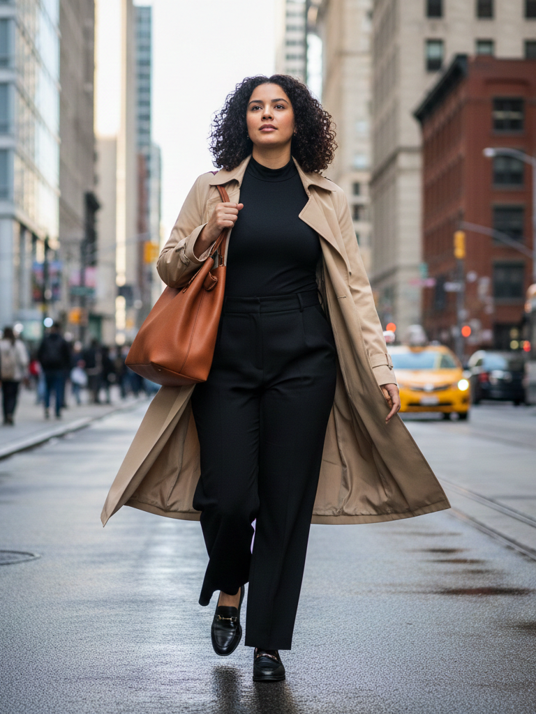 The Trench Coat & Turtleneck Uniform