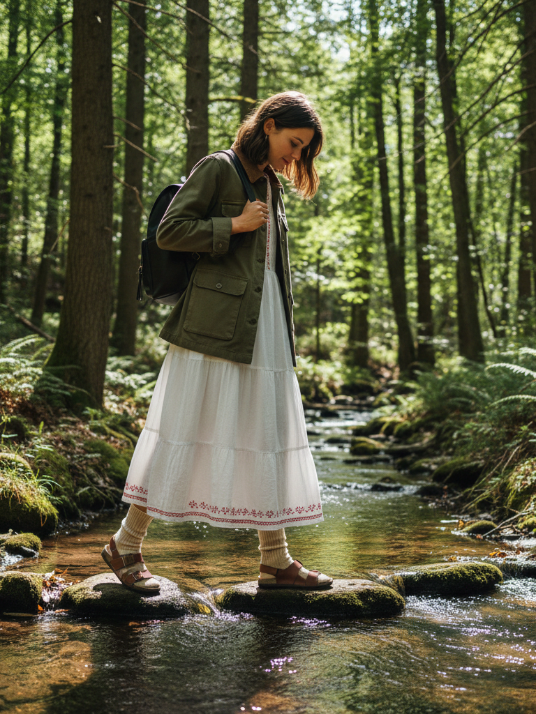 The Utilitarian Romantic (Cottagecore x Clean Girl)