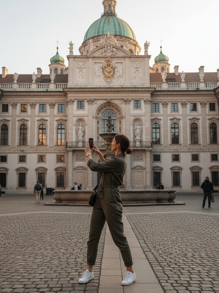 Utility Jumpsuit + White Sneakers + Crossbody Bag