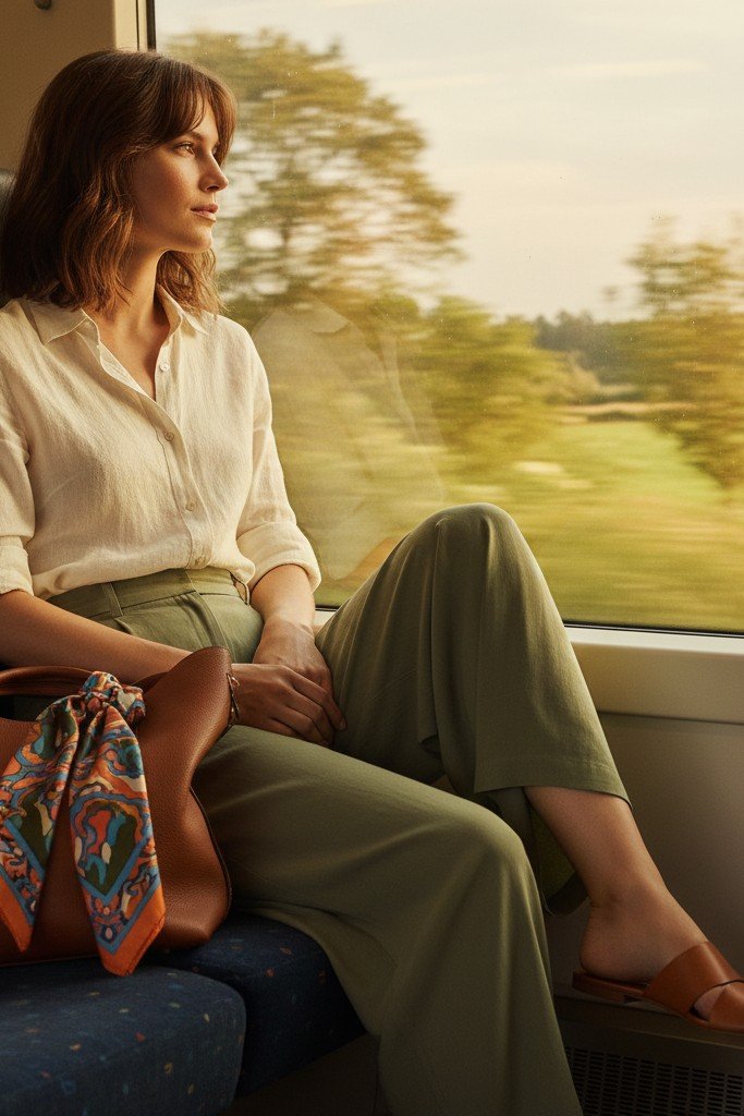 Wide-Leg Pants + Breatheable Top