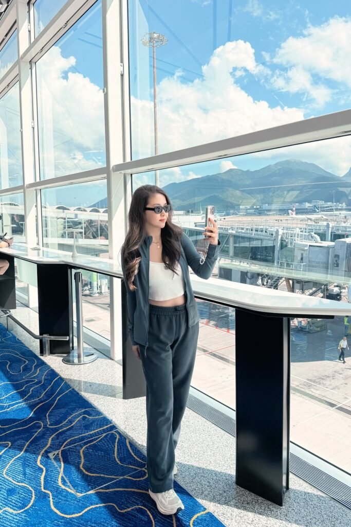 Charcoal Zip-Up Hoodie + White Crop Top + Matching Charcoal Sweatpants