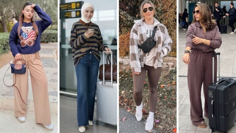 Cozy Airport Outfit 20 Warm & Comfy Travel Looks to Wear