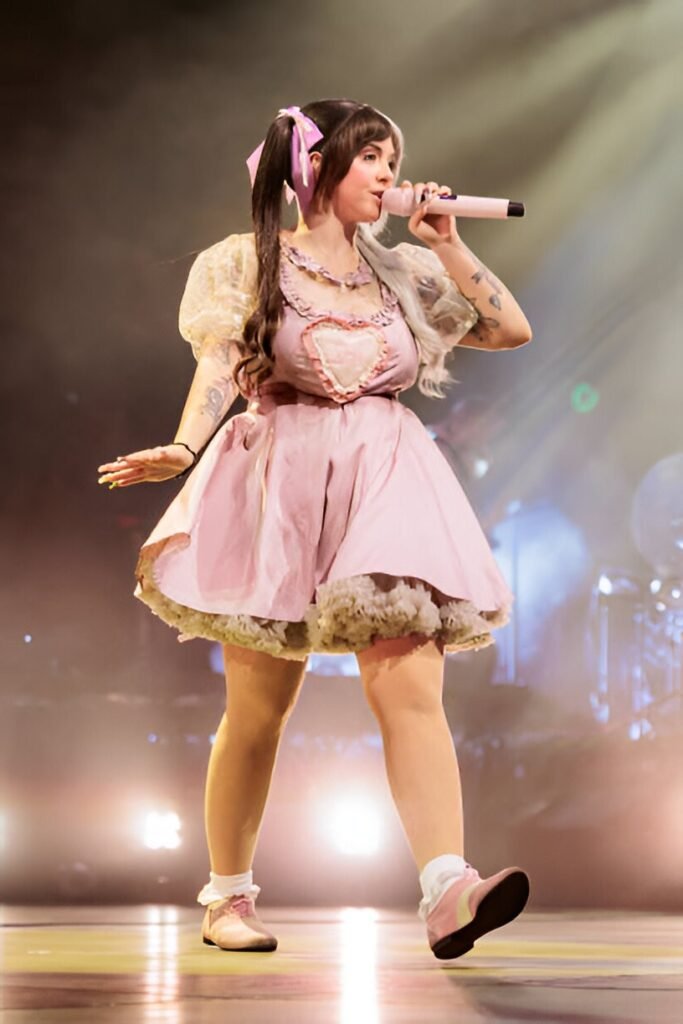 Pink Dollhouse Dress + Puff Mesh Sleeves + Pink and White Oxfords