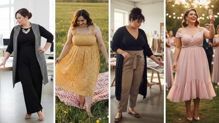 Plus Size Spring Outfits Big Belly 30 Flattering & Chic Looks