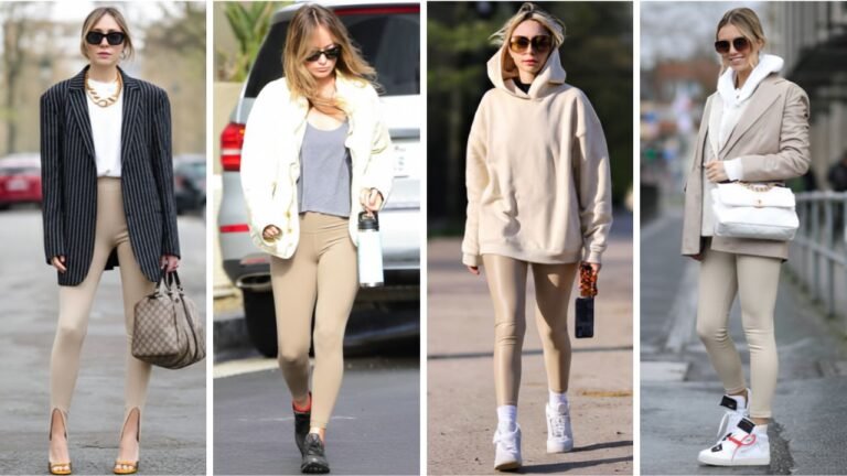 20 Chic Beige Leggings Outfits How to Style the Neutral Staple