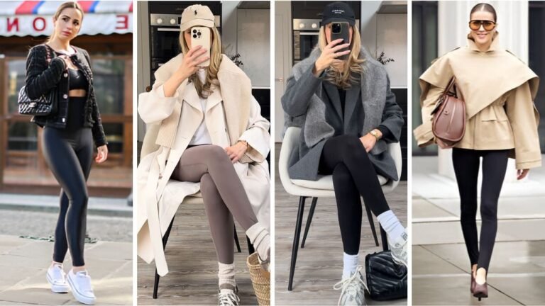 20 Chic Foldover Leggings Outfits How to Style the Sleek Silhouette