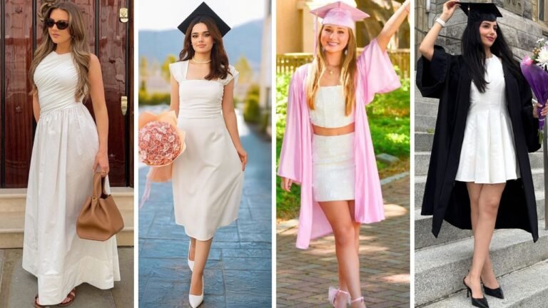 20 Stunning White Graduation Dresses What to Wear Under Your Gown