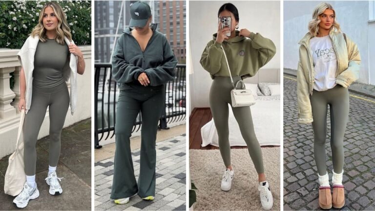 20 Stylish Green Leggings Outfits From Gym to Streetwear