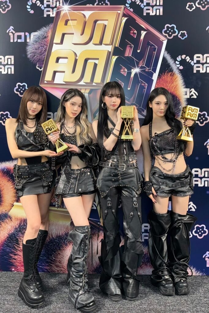 Black Studded Leather Tops + Matching Mini Skirts + Buckled Platform Boots