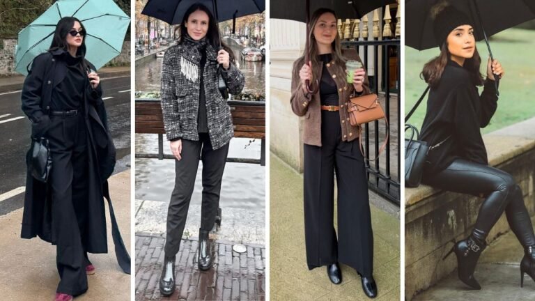 20 Chic Rainy Day Outfits: Stay Dry and Stylish