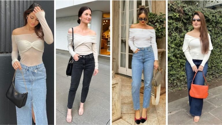 20 Chic White Off Shoulder Top Outfits: How to Style the Classic