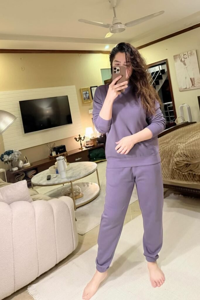 Dusty Purple Crewneck Sweatshirt + Matching Purple Joggers