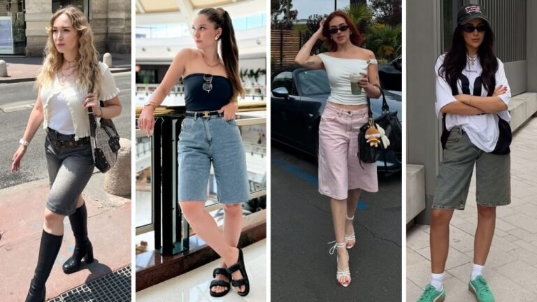 20 Stylish Jorts Outfit Ideas for Women | Denim Shorts Style Guide