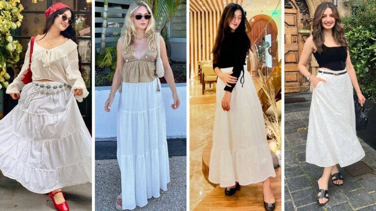 20 Fresh White Skirt Outfit Ideas for Every Season