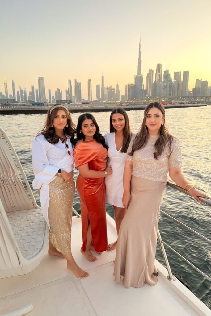 White Wrap Blouse + Gold Sequin Midi Skirt + Barefoot