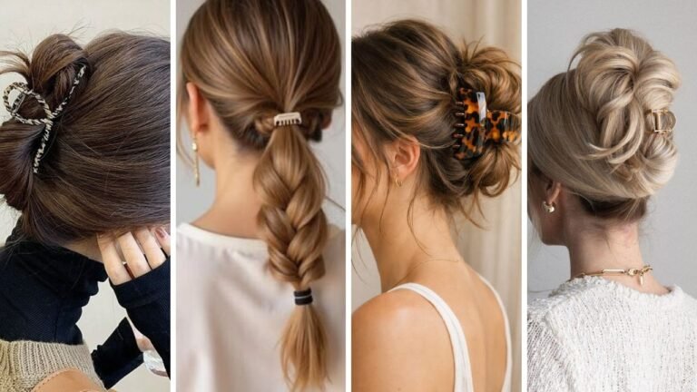 20 Beautiful Claw Clip Hairstyles for Women Over 40 That Take Seconds