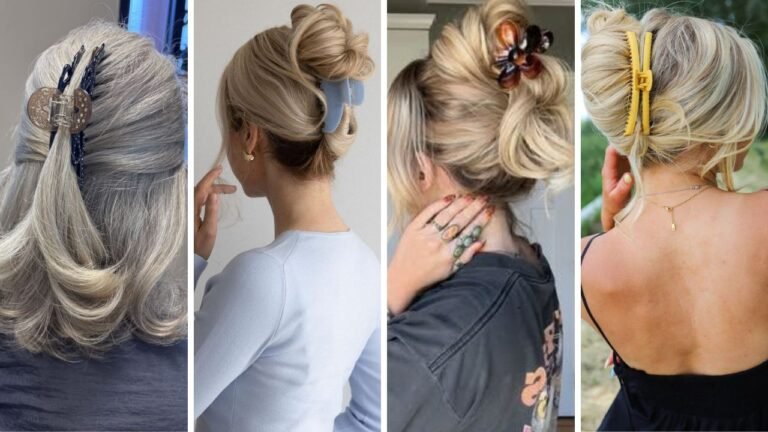 20 Gorgeous Claw Clip Hairstyles for Women Over 60 That Take Seconds