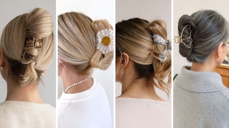 20 Beautiful Claw Clip Hairstyles for Women Over 70 That Take Seconds