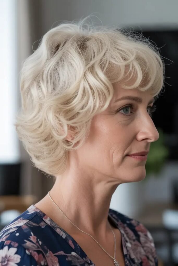 Curly Layered Bob with Soft Romantic Ringlets