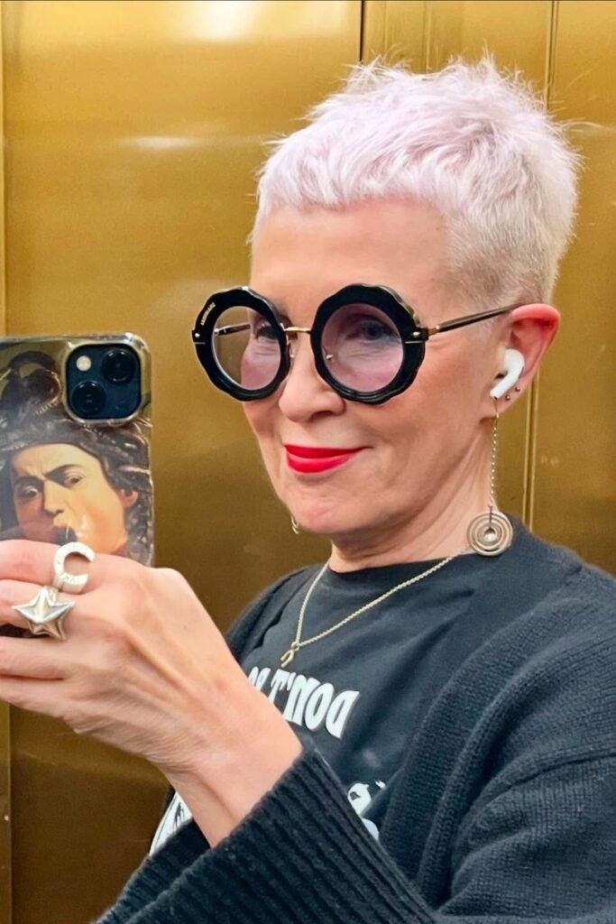 Edgy Pastel Pink Buzz Cut with Soft Texture